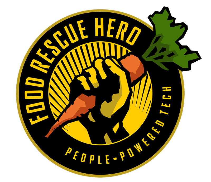 Food Rescue Hero Logo with carrot